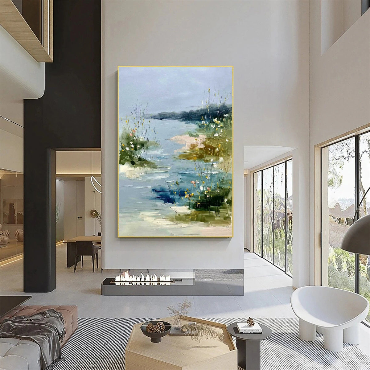 Abstract Ocean And Sky Wall Art #OS038