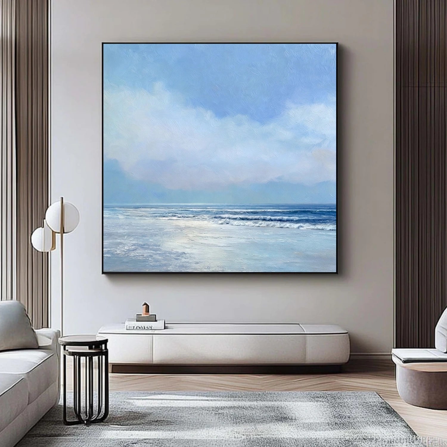 Abstract Ocean And Sky Wall Art #OS006