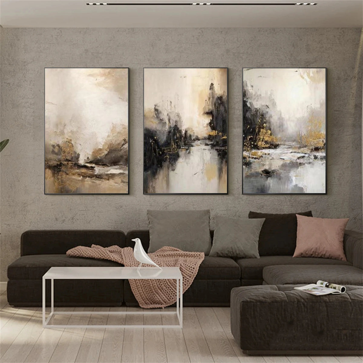 Abstract Wall Art Set of 3 #AW042