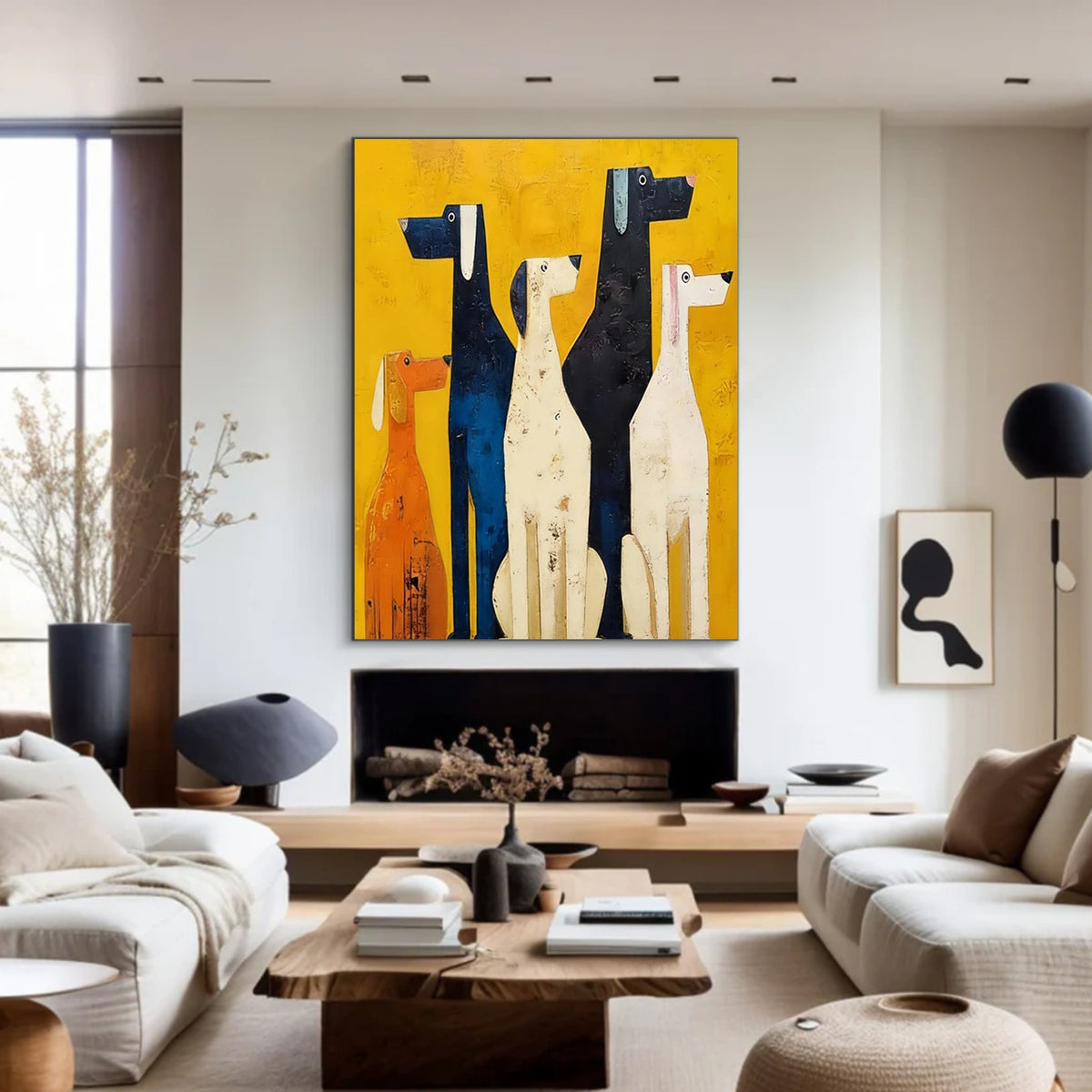 Abstract Animal Dog Wall Art #AN020
