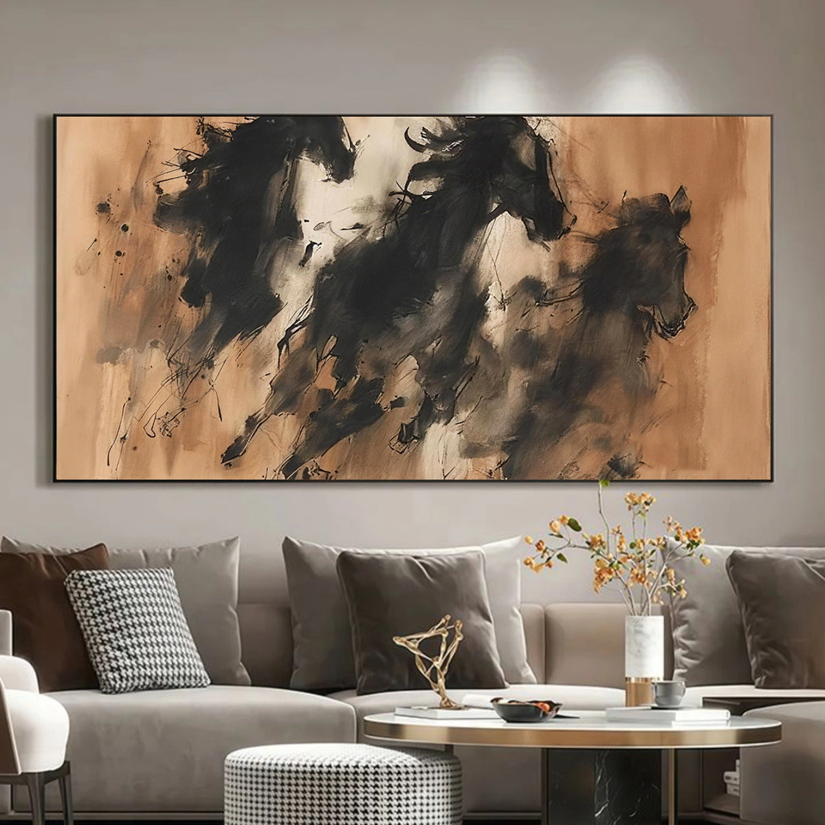 Abstract Animal Horse Wall Art #AN025