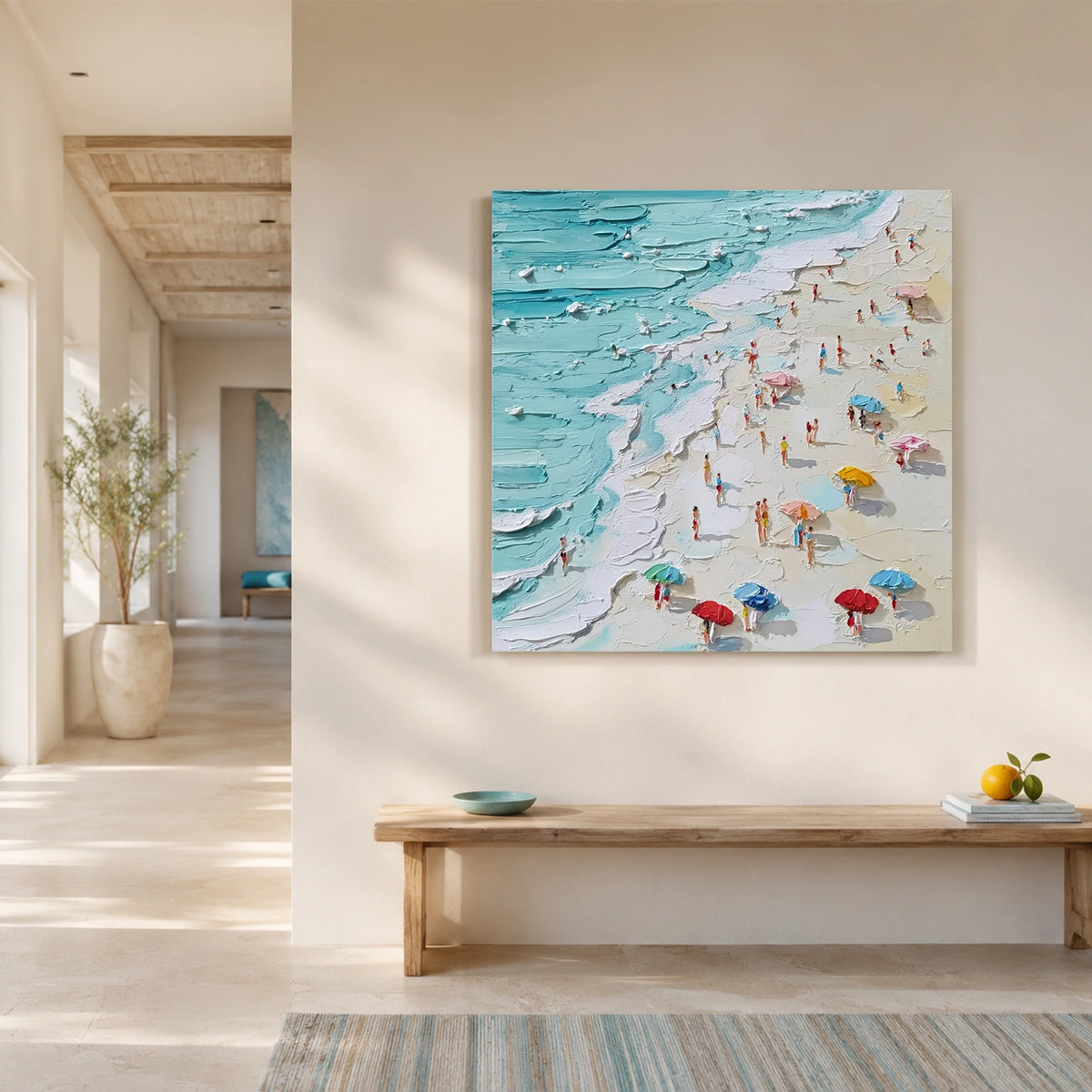 Abstract Ocean And Sky Wall Art #OS019