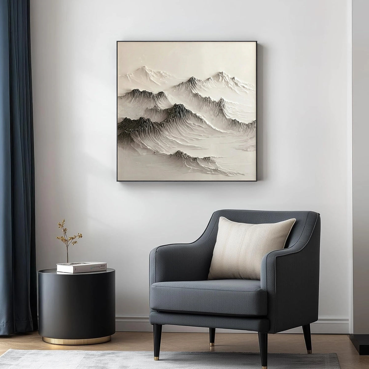 Minimalist Mountain Textured Wall Art #MM040