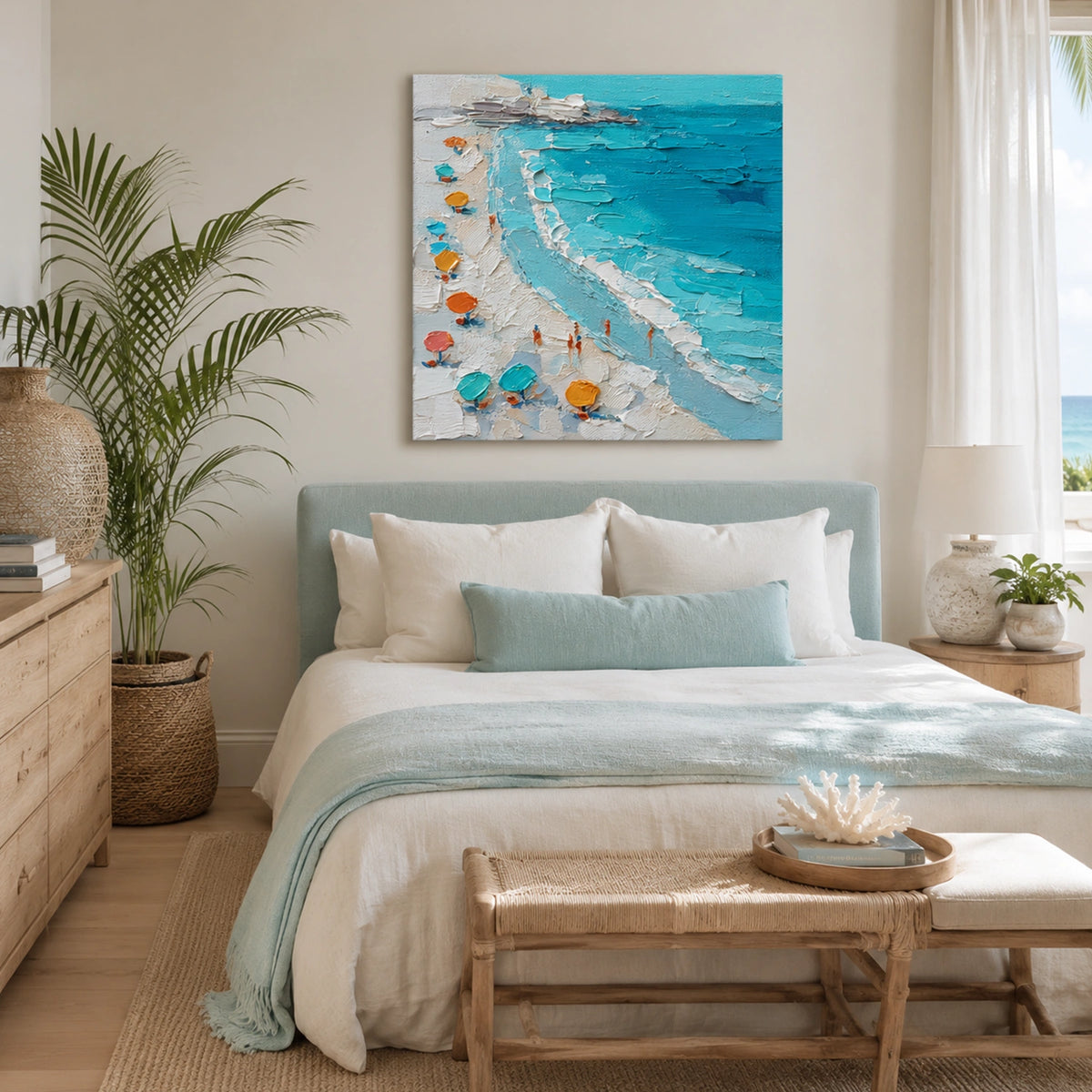 Abstract Ocean And Sky Wall Art #OS013