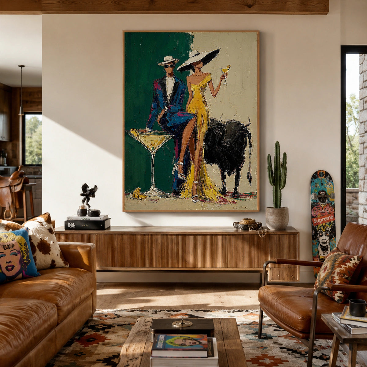 Western Cowboy Wall Art #AC045