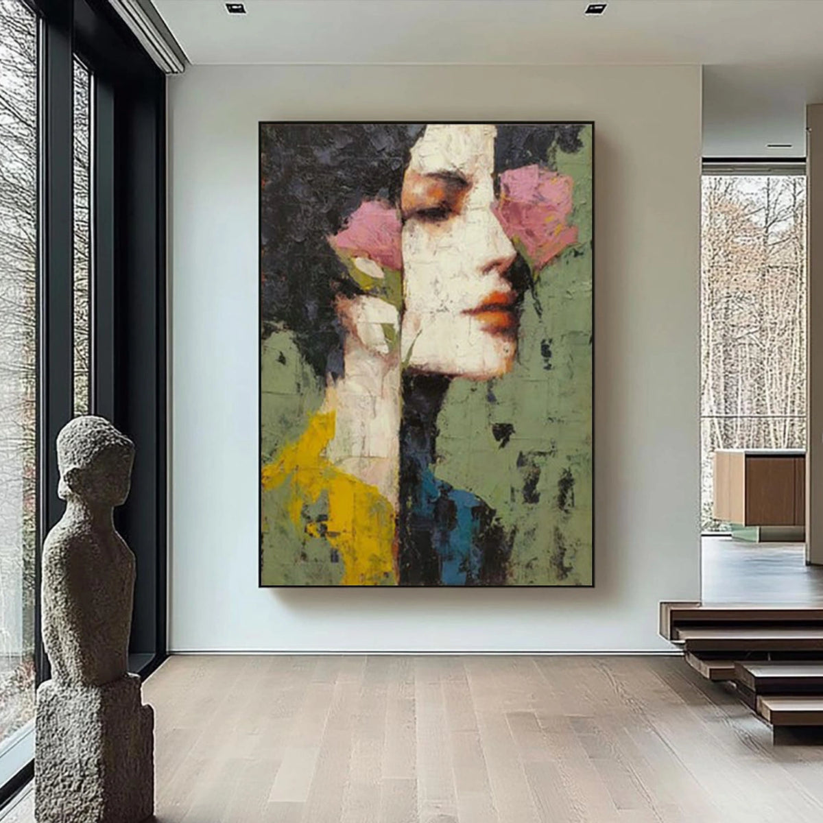 Abstract Portrait Wall Art #LA006