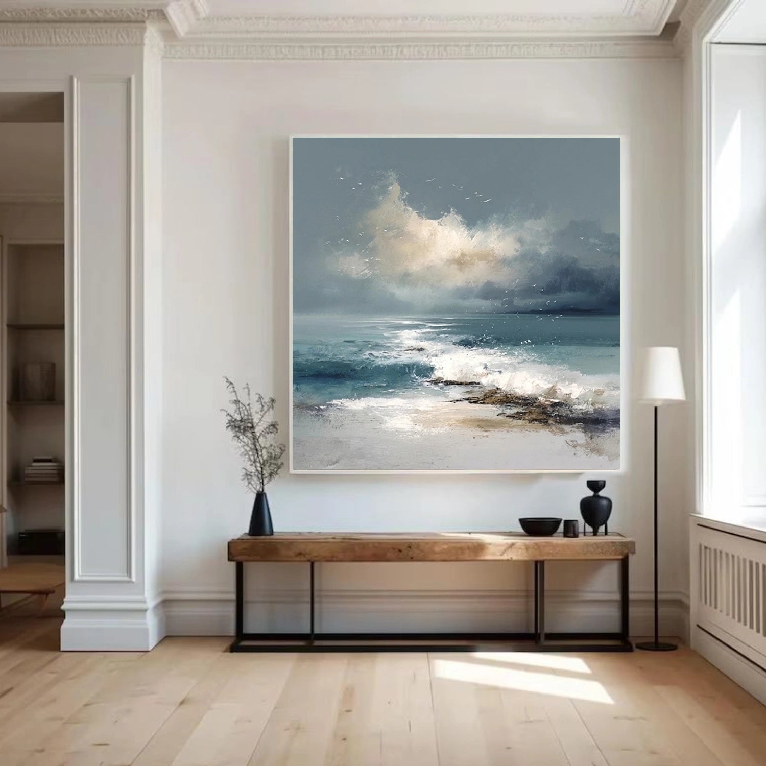 Abstract Ocean And Sky Wall Art #OS005