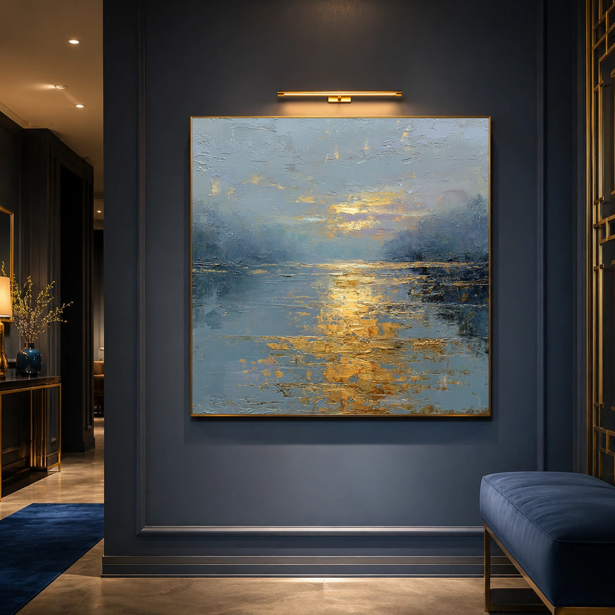 Abstract Ocean And Sky Wall Art #OS097