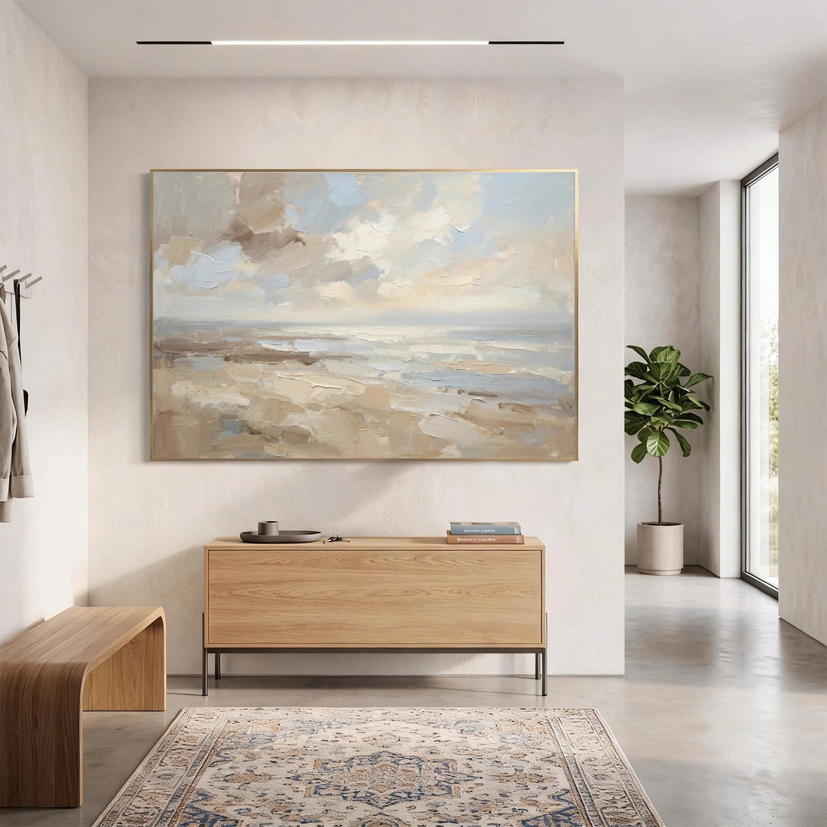 Abstract Ocean And Sky Wall Art #OS112