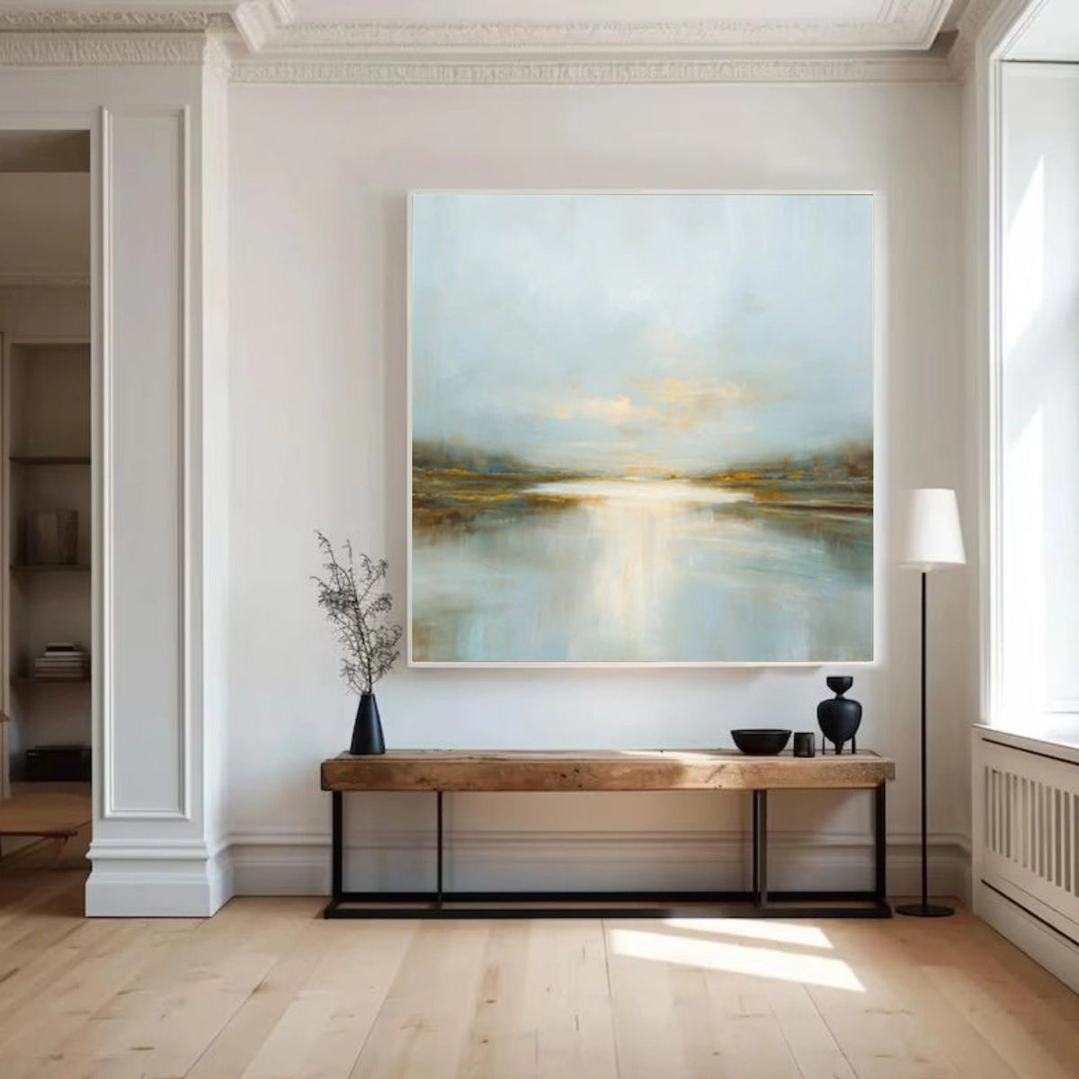 Abstract Ocean And Sky Wall Art #OS003