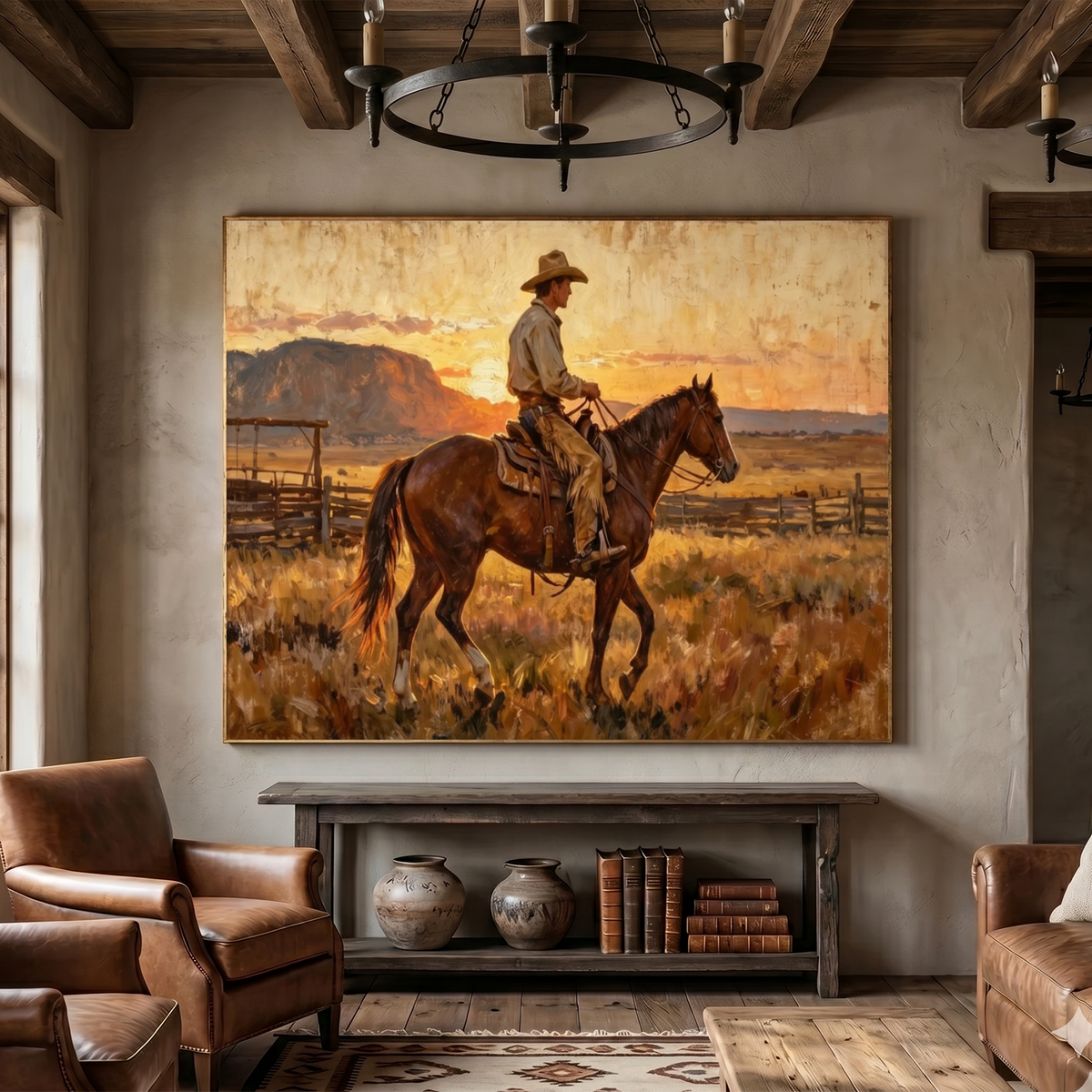 Western Cowboy Wall Art #AC 140