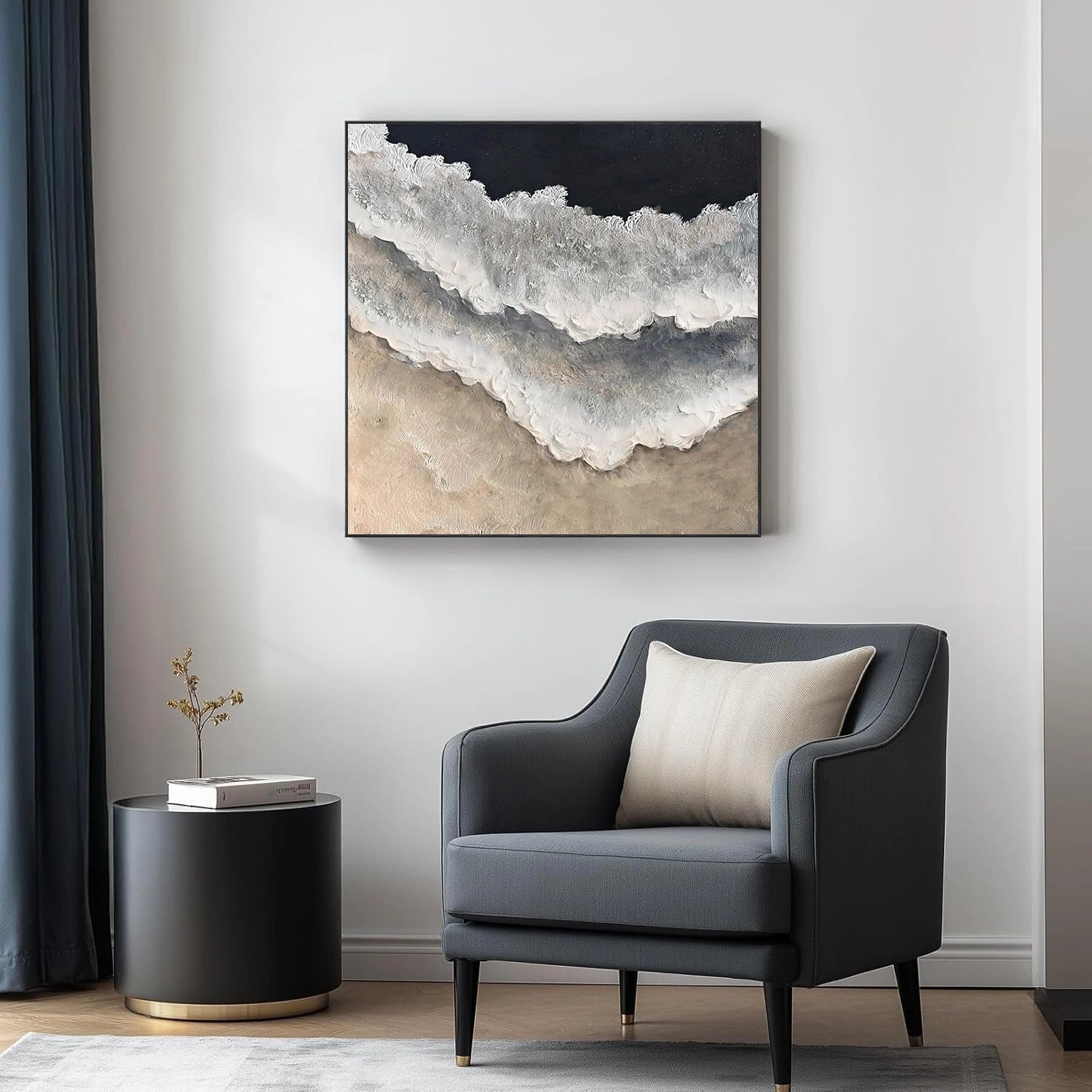 Abstract Ocean And Sky Wall Art #OS004