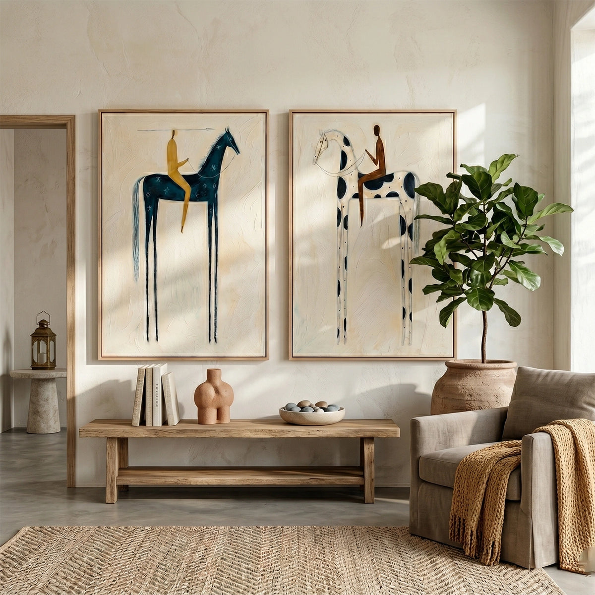 Western Cowboy Wall Art Set of 2 #AC102
