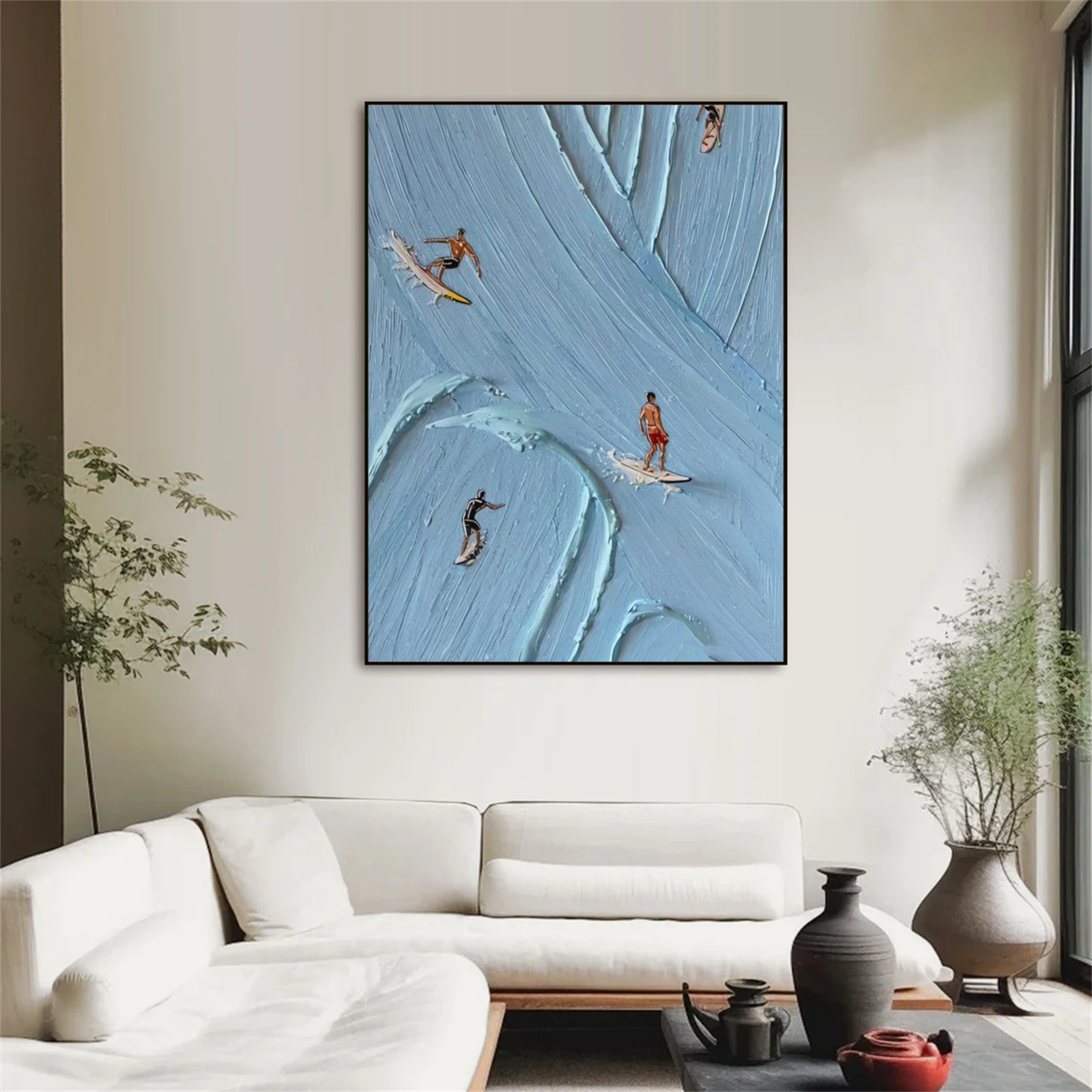 Surfing Sports Textured Wall Art #SC010