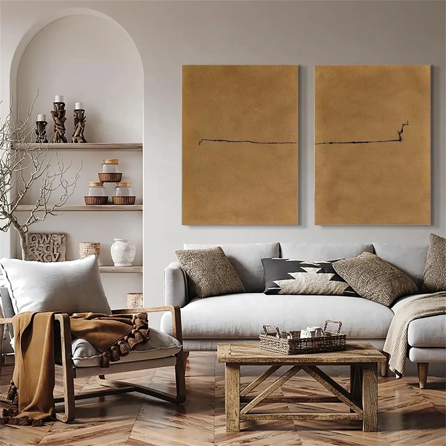 Wabi Sabi Wall Art Set of 2 #WS021