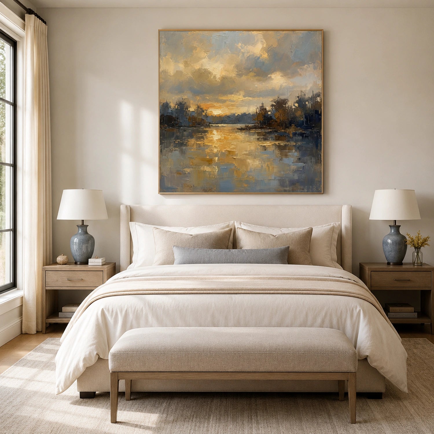 Abstract Ocean And Sky Wall Art #OS113