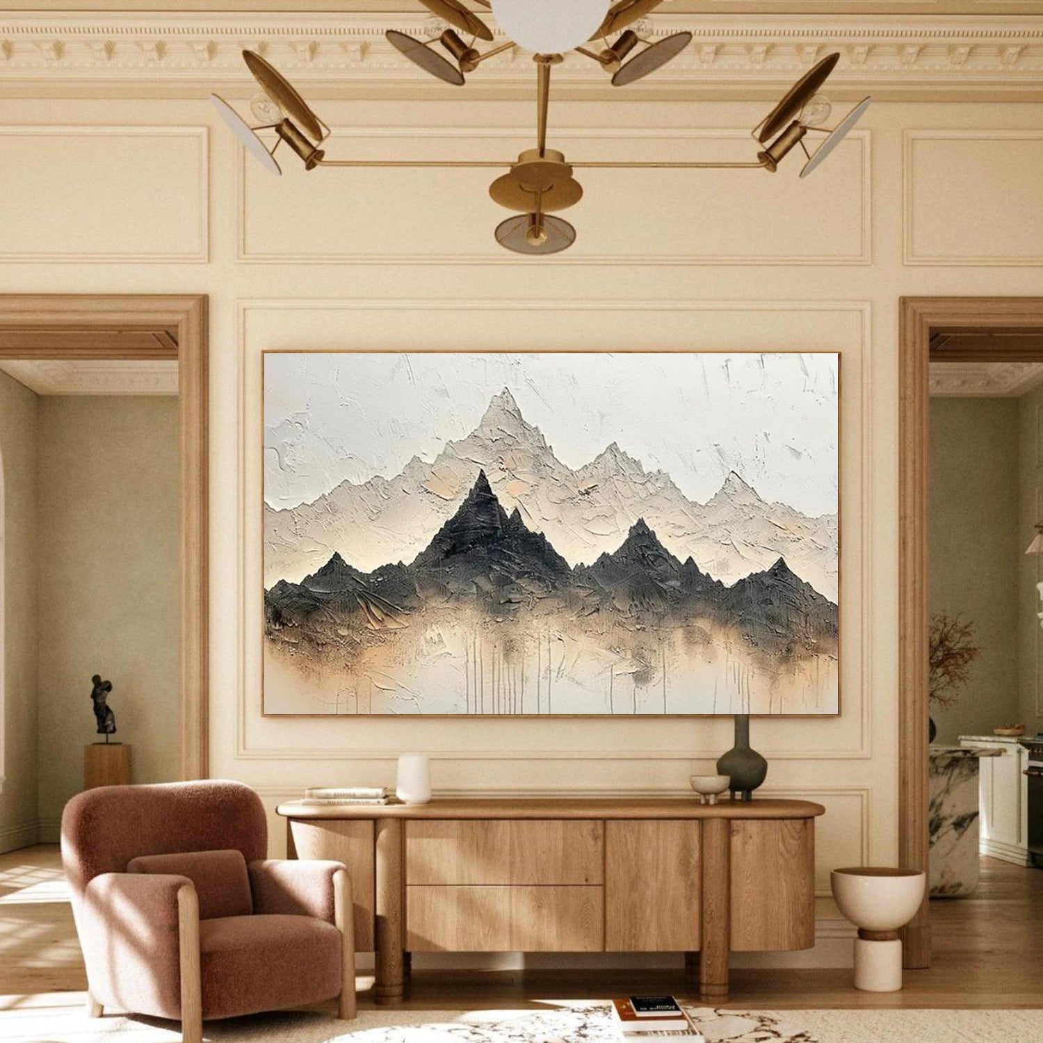 Abstract Mountain Wall Art #MM012