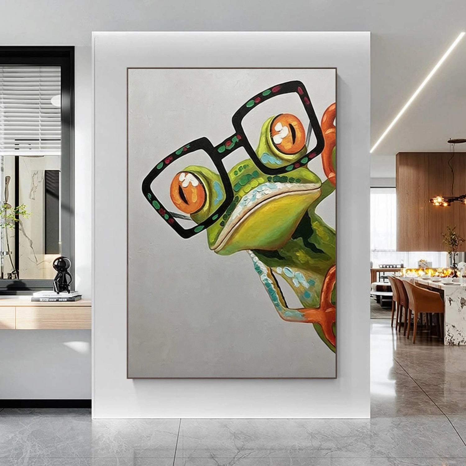 Abstract Animal Frog Wall Art #AN003
