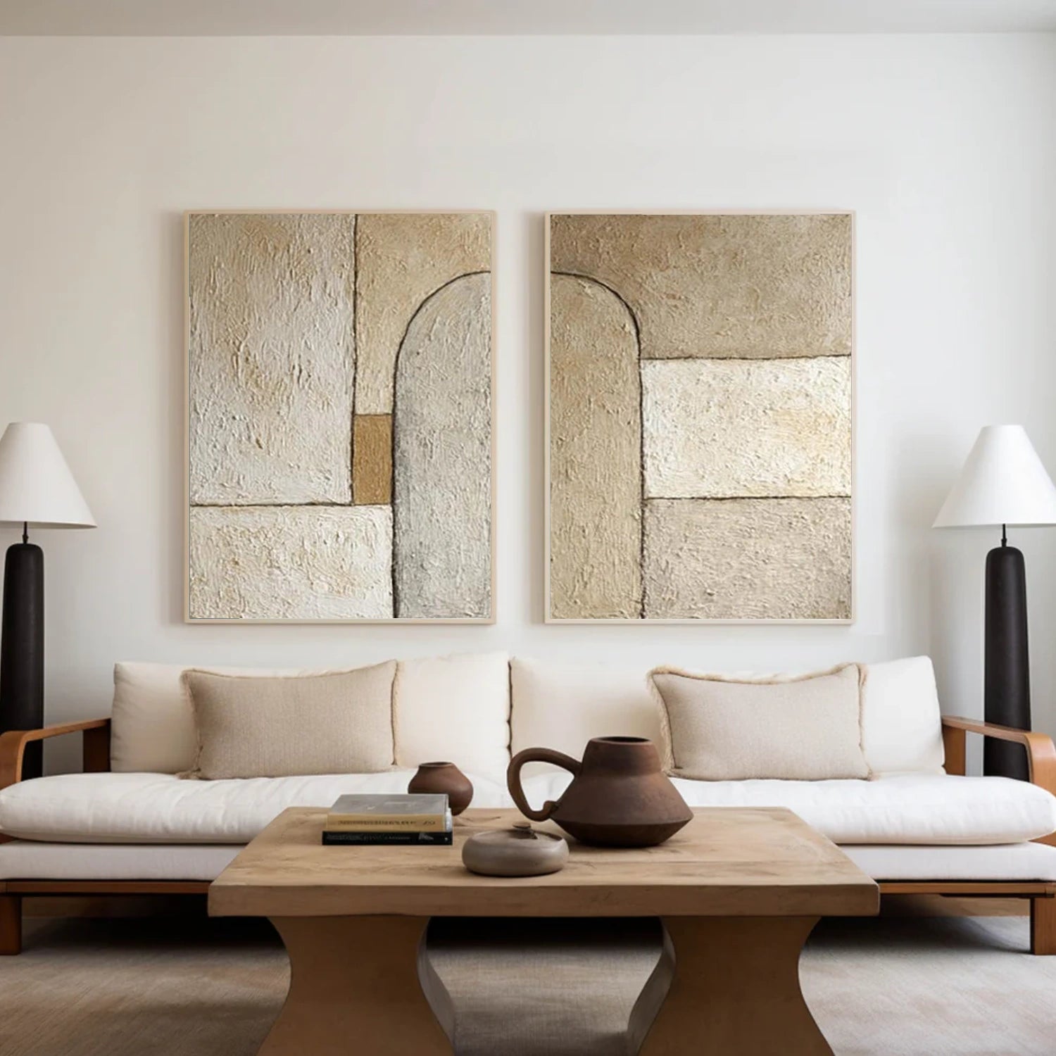Wabi Sabi Wall Art Set of 2 #WS049