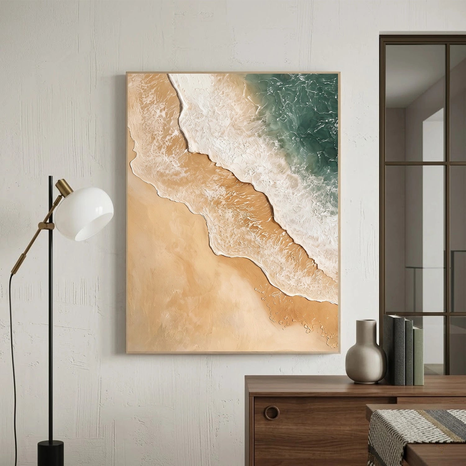 Abstract Ocean And Sky Wall Art #OS124