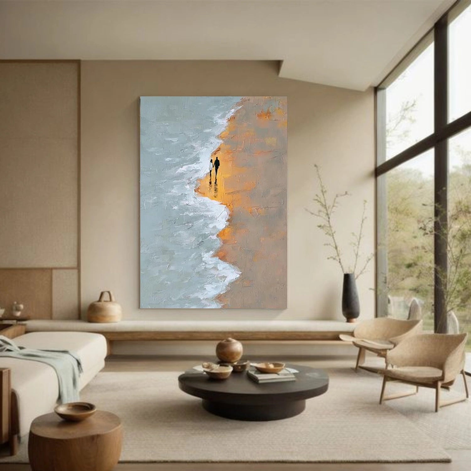 Abstract Ocean And Sky Wall Art #OS034