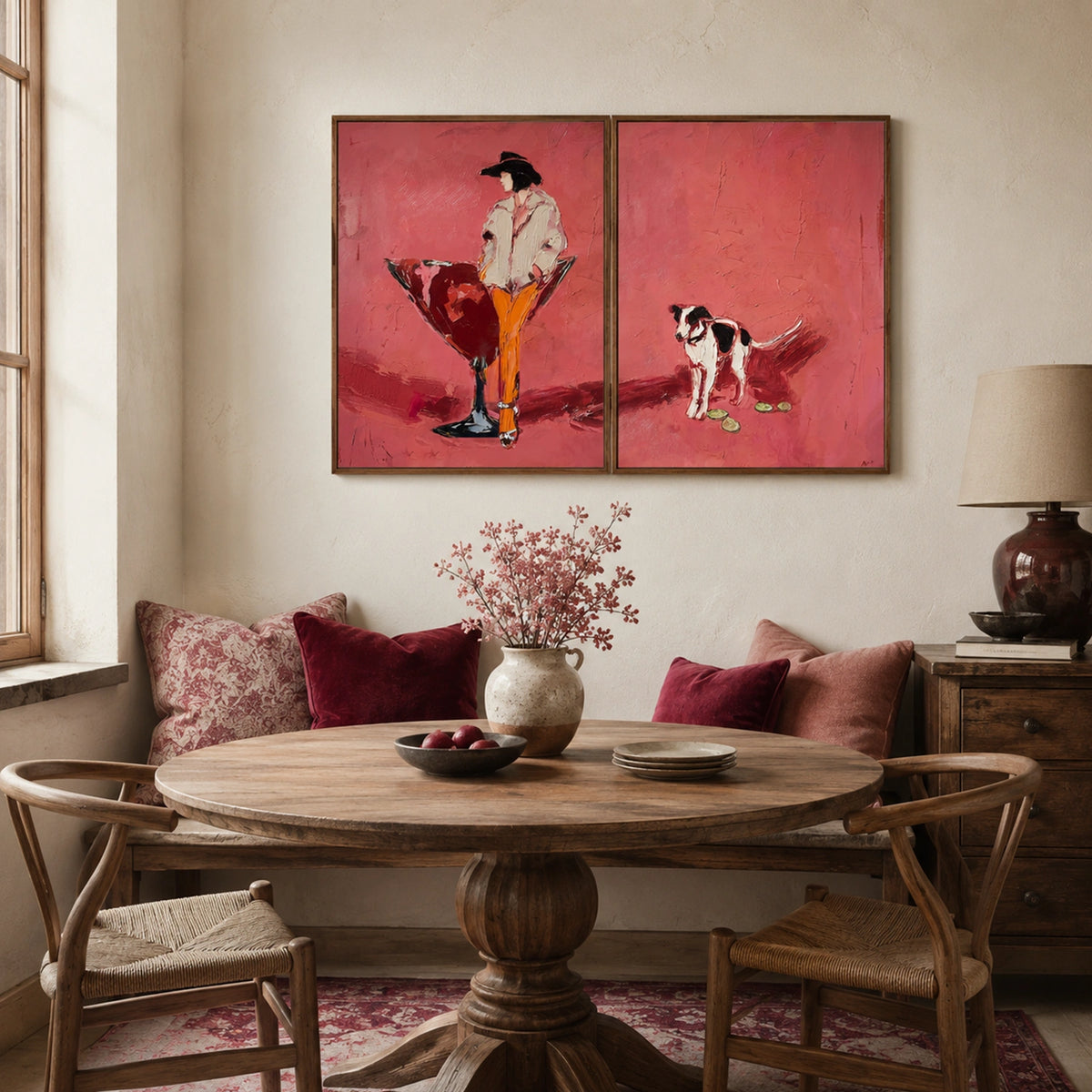 Western Cowboy Wall Art Set of 2 #AC048