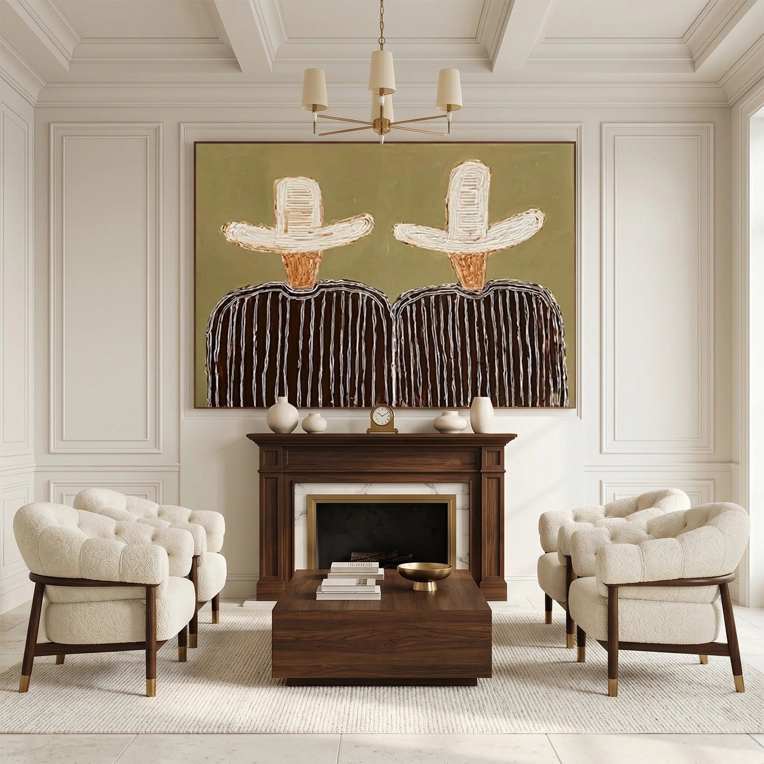 Western Cowboy Wall Art Square #AC056