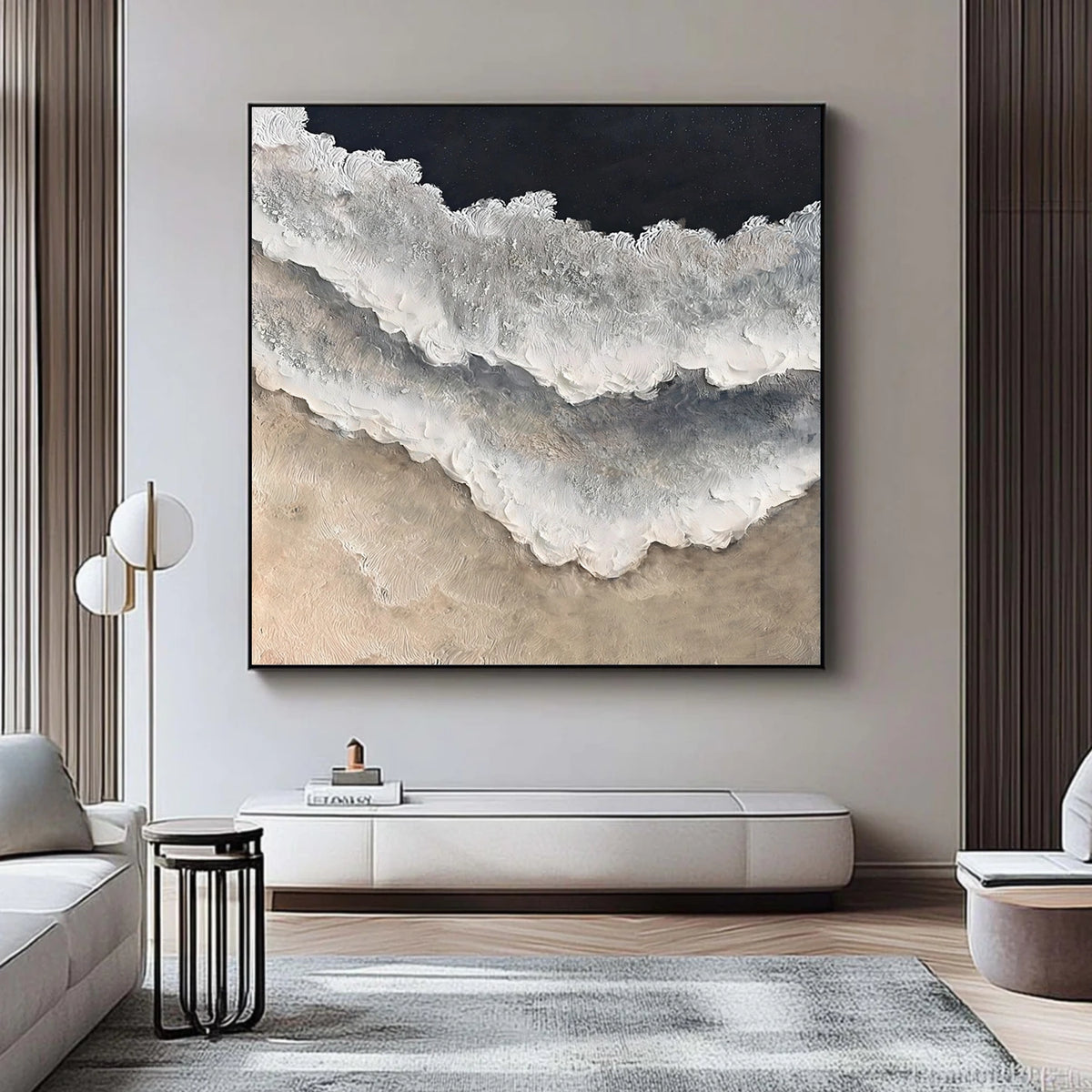 Abstract Ocean And Sky Wall Art #OS004