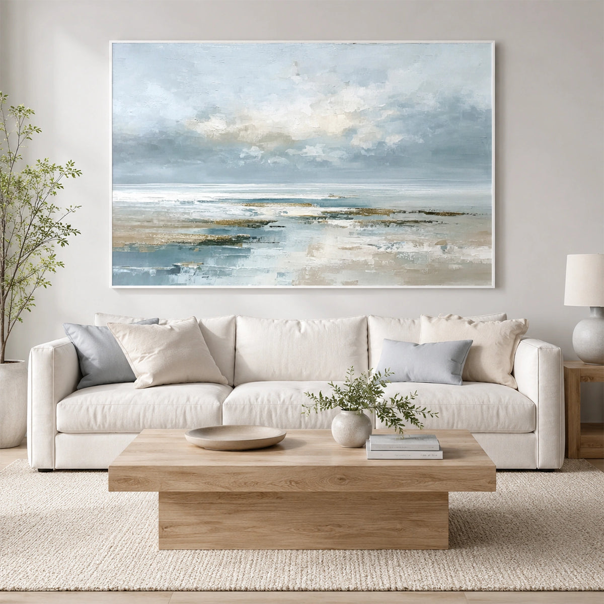 Abstract Ocean And Sky Wall Art #OS067