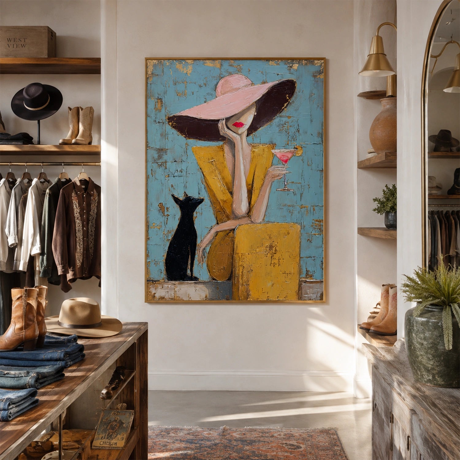 Western Cowboy Wall Art #AC036