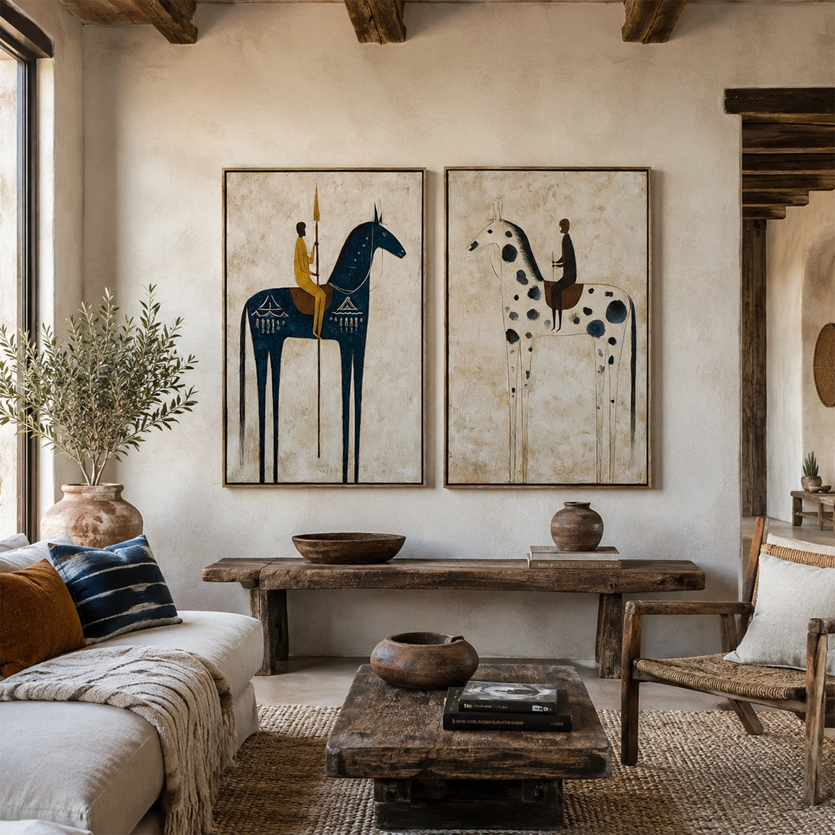Western Cowboy Wall Art Set of 2 #AC003