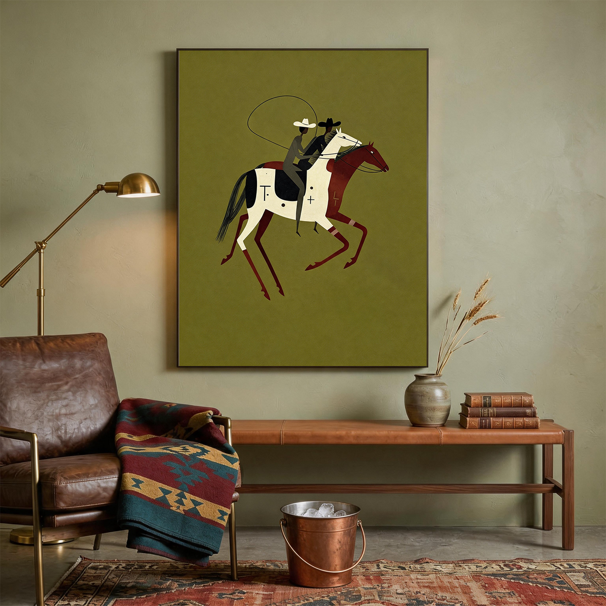 Western Cowboy Wall Art #AC 160