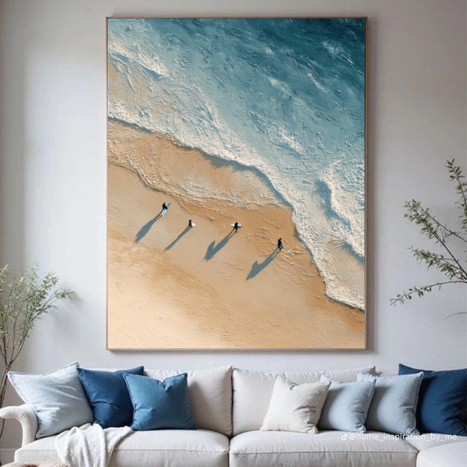Abstract Ocean And Sky Wall Art #OS041