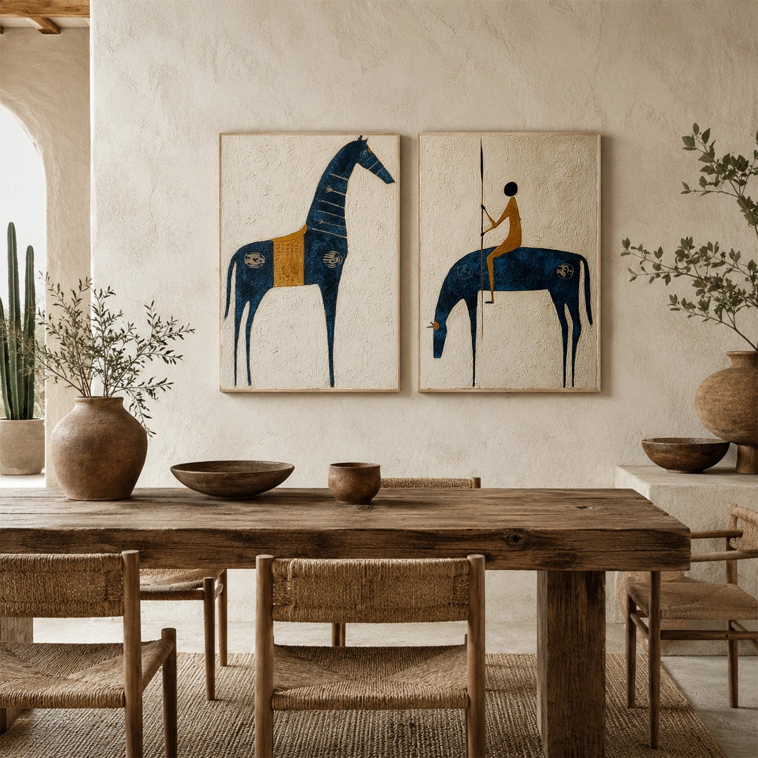 Western Cowboy Wall Art Set of 2 #AC005