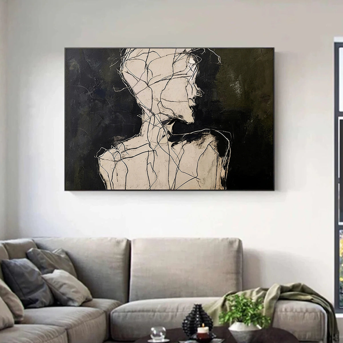 Abstract Portrait Wall Art #LA014