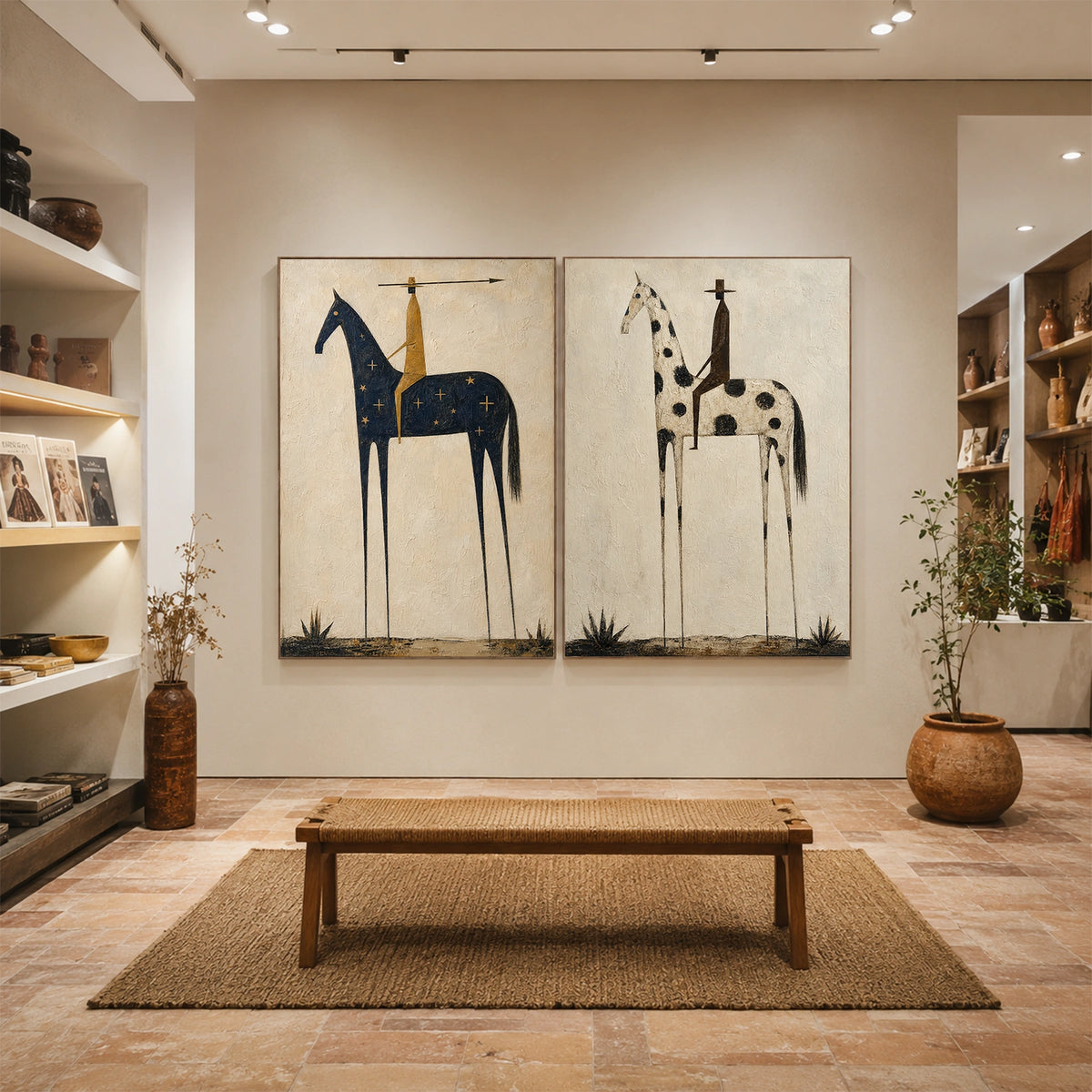 Western Cowboy Wall Art Set of 2 #AC009