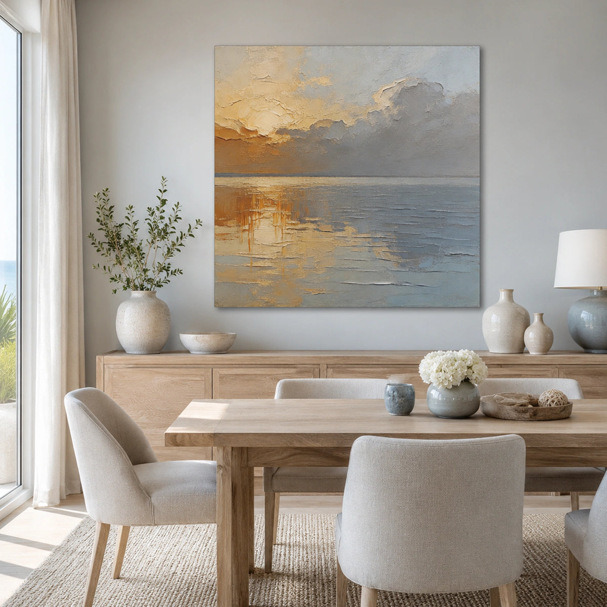 Abstract Ocean And Sky Wall Art #OS023
