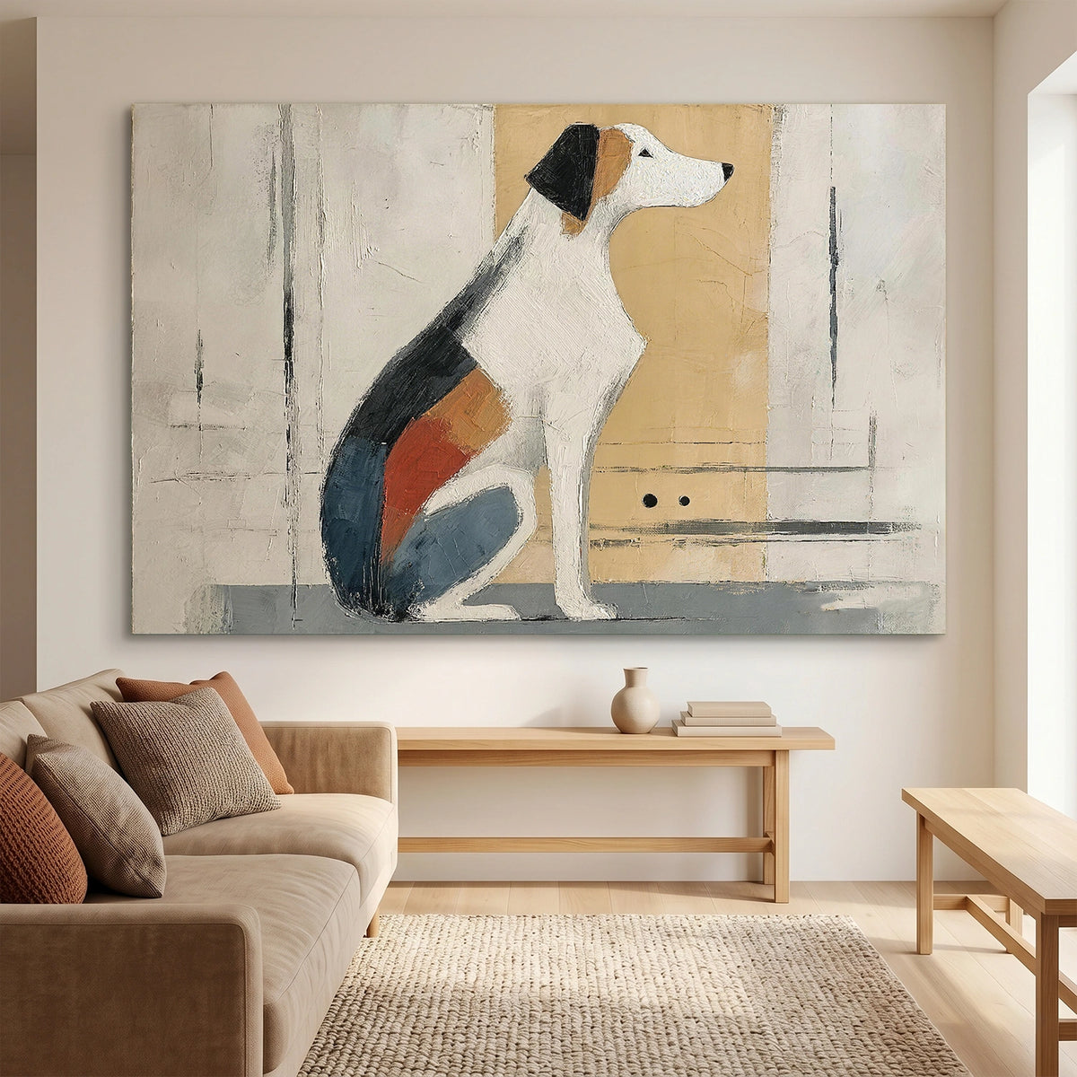 Abstract Animal Dog Wall Art #AN022
