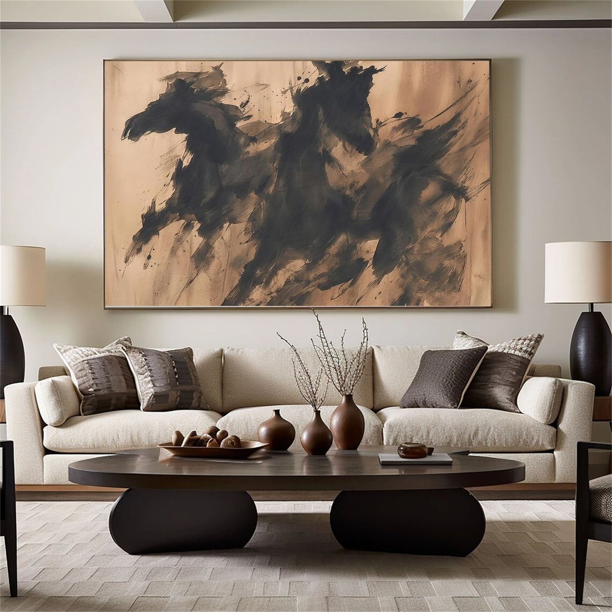 Abstract Animal Horse Wall Art #AN027