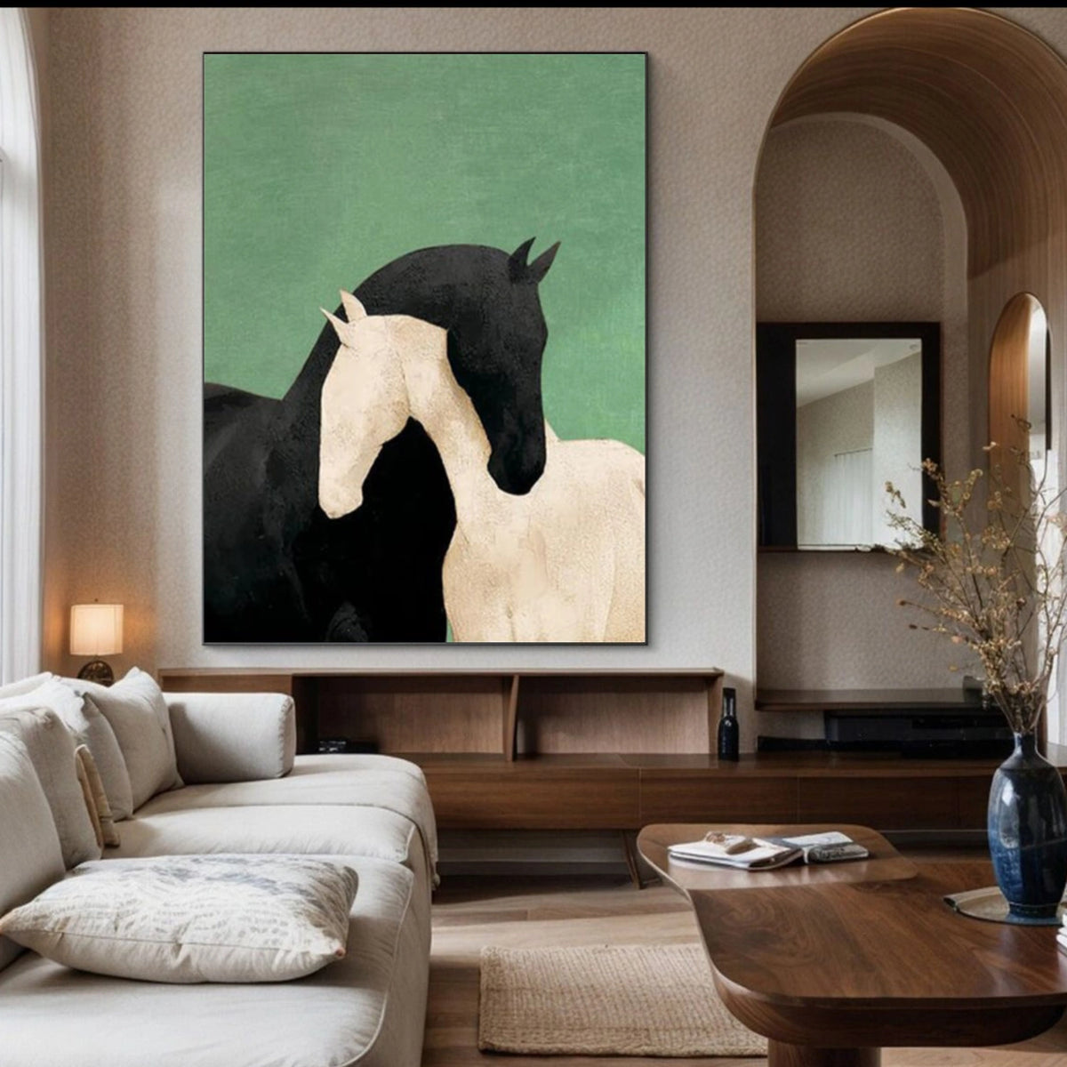 Abstract Animal Horse Wall Art #AN024