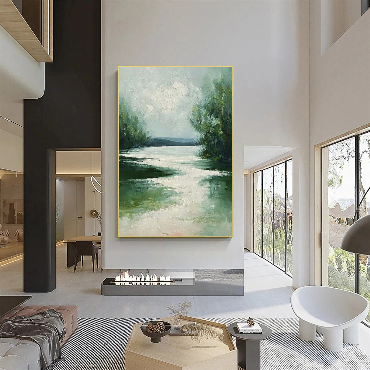 Abstract Ocean And Sky Wall Art #OS039