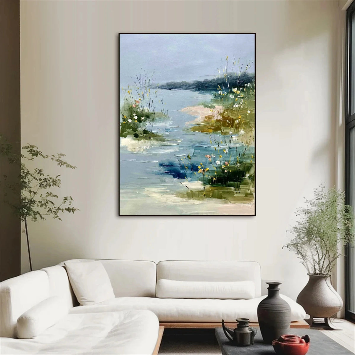Abstract Ocean And Sky Wall Art #OS038