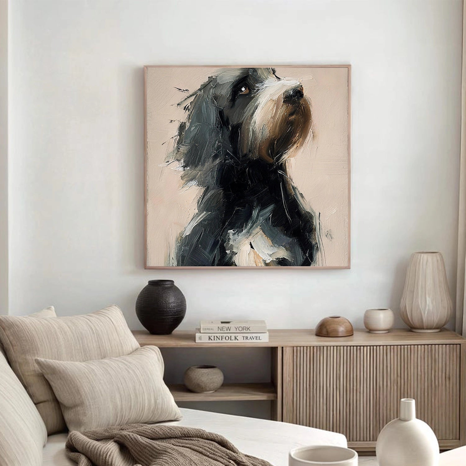 Abstract Animal Dog Wall Art #AN015
