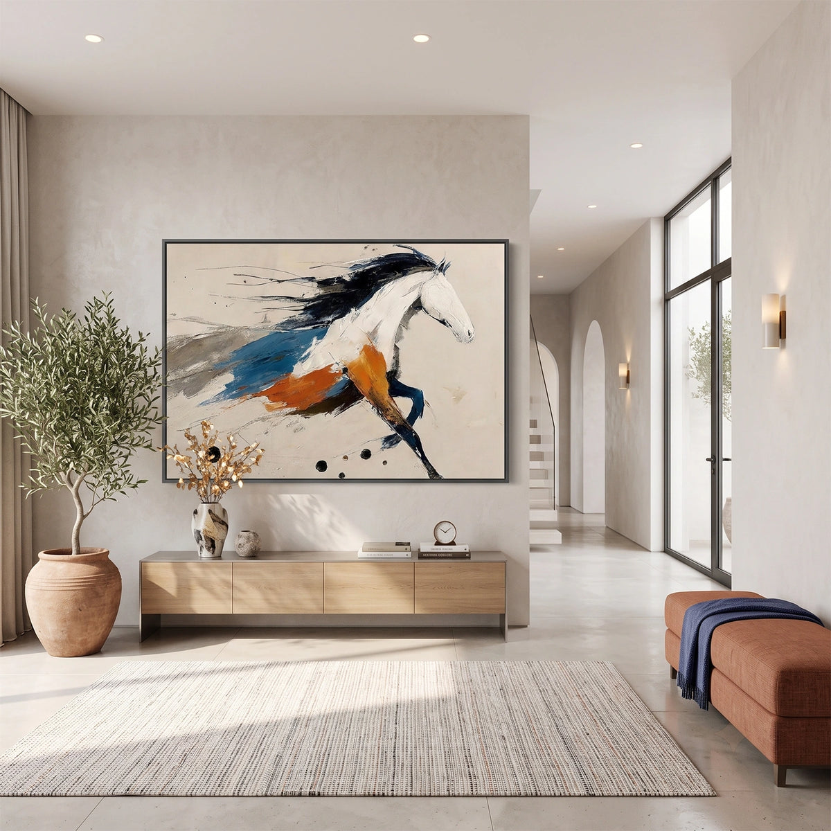 Abstract Animal Horse Wall Art #AN042