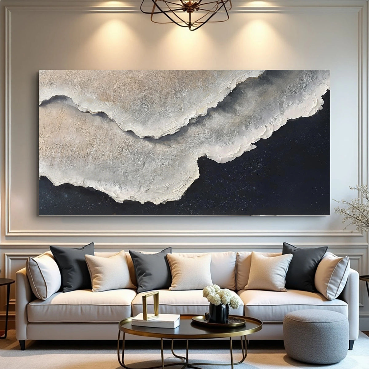 Abstract Ocean And Sky Wall Art #OS050
