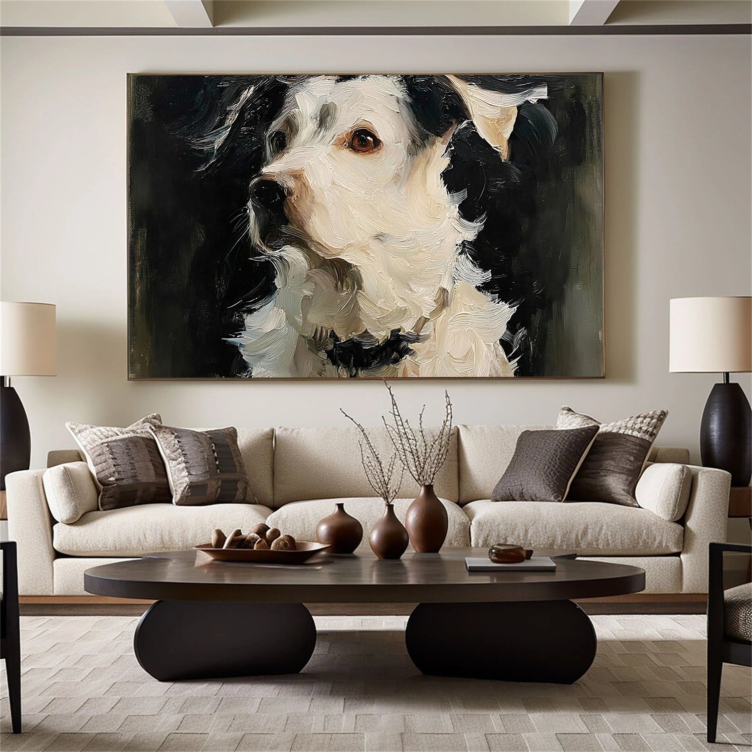 Abstract Animal Dog Wall Art #AN013