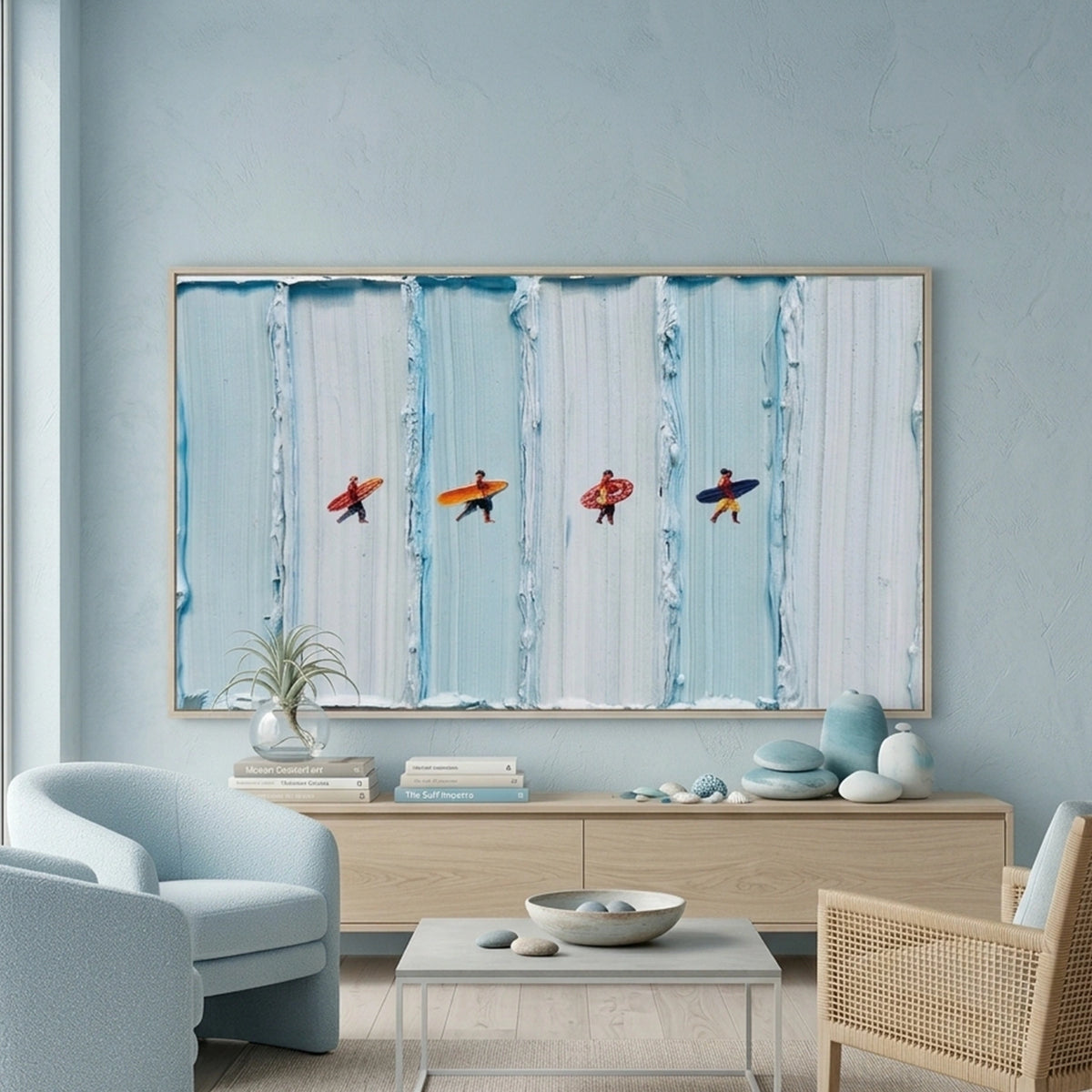 Surfing Sports Textured Wall Art #SC048