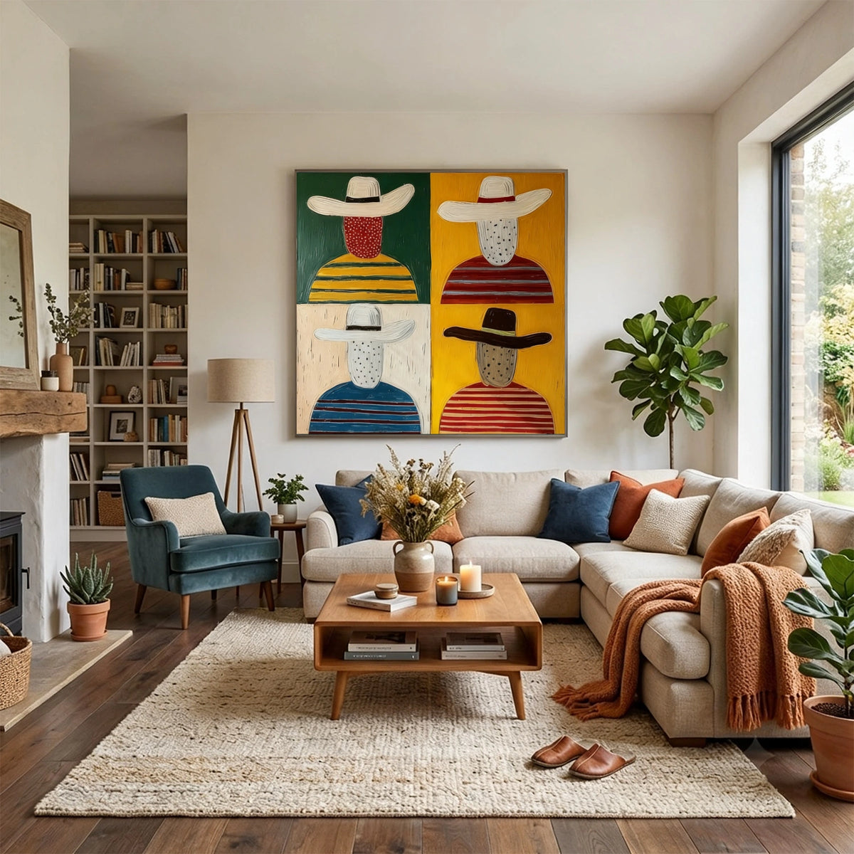 Abstract Portrait Wall Art #LA042