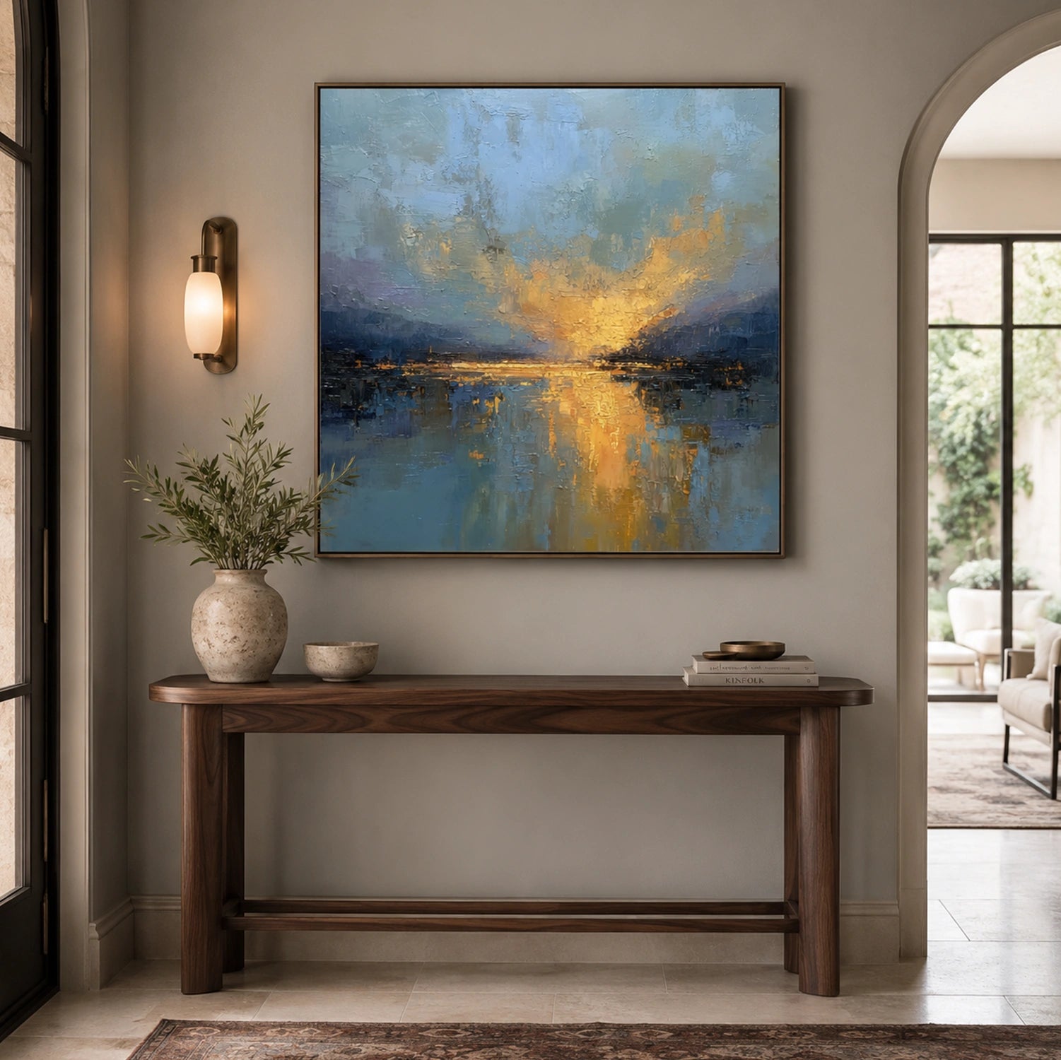 Abstract Ocean And Sky Wall Art #OS091