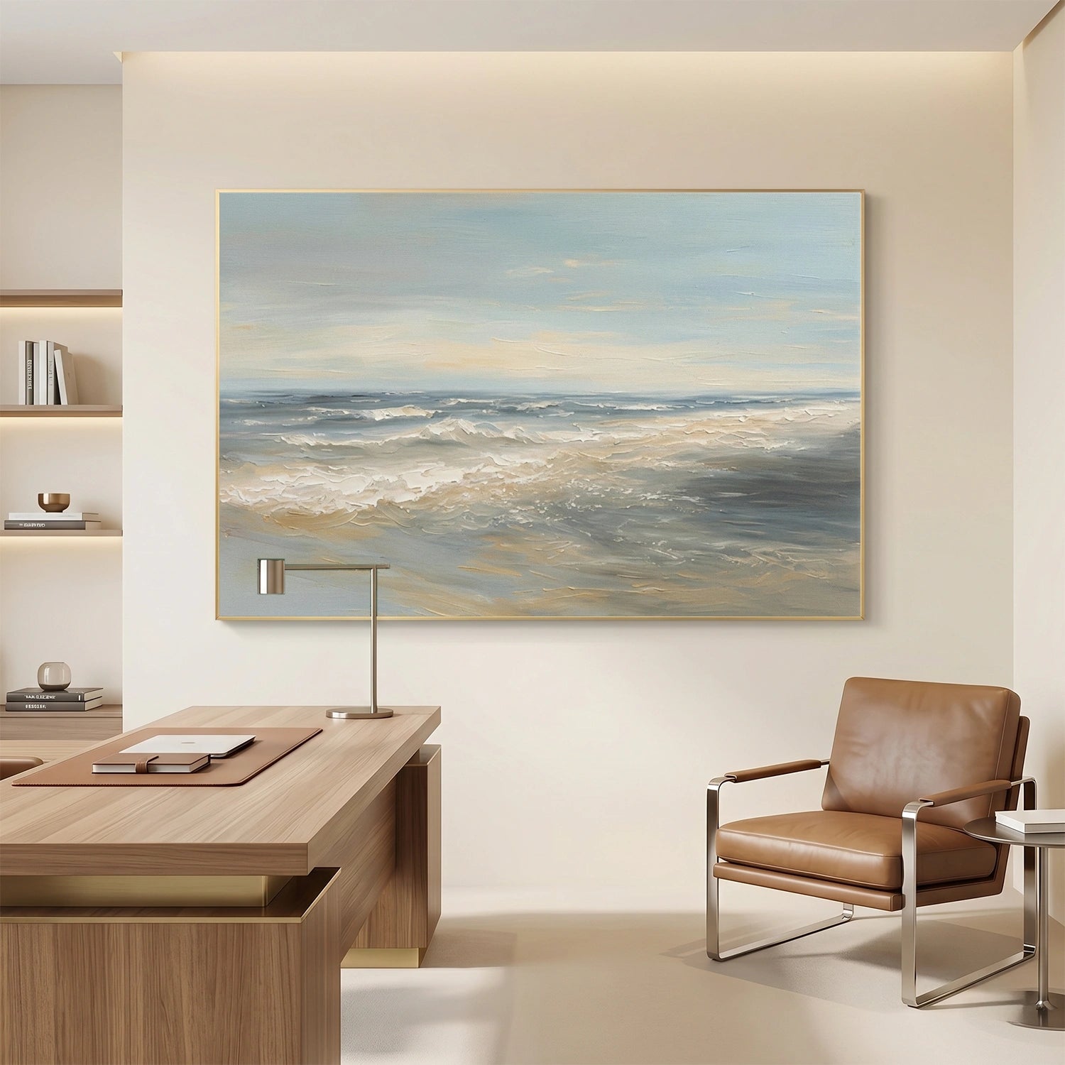 Abstract Ocean And Sky Wall Art #OS109